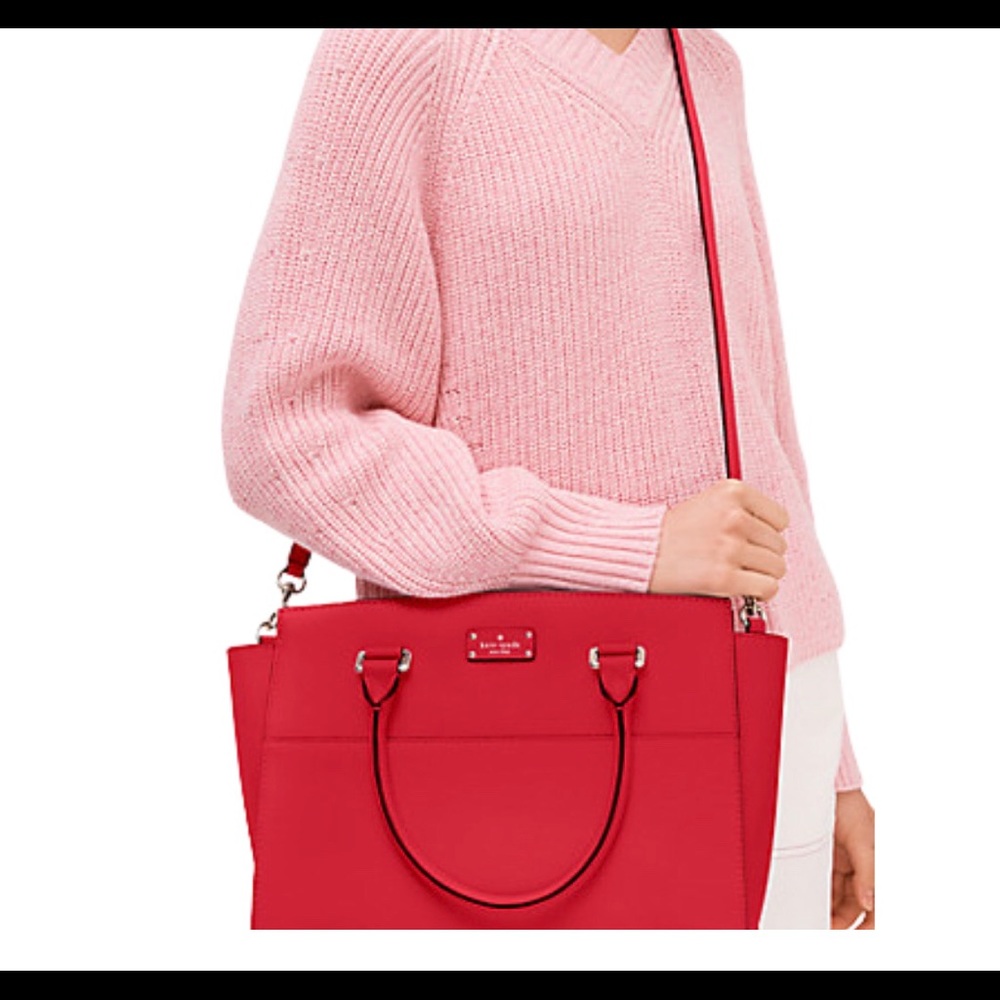 Kate Spade Red Leather Handbag